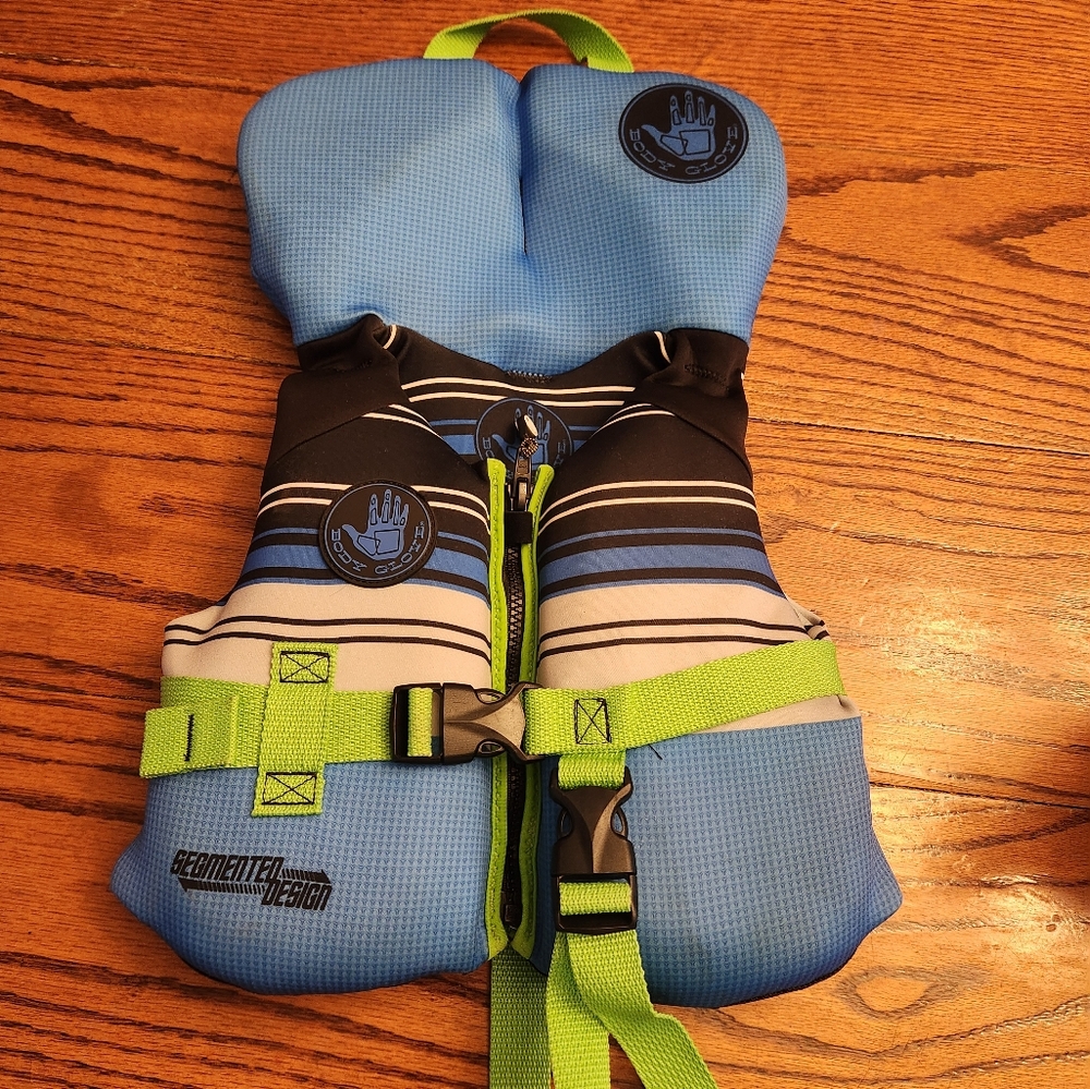 Body Glove Kids Life Vest in Blue and Green